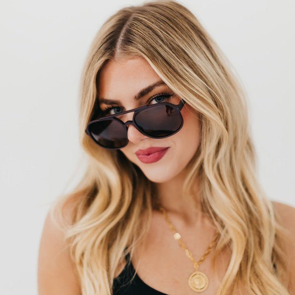 Amber Aviator Sunglasses - The Dragonfly Boutique